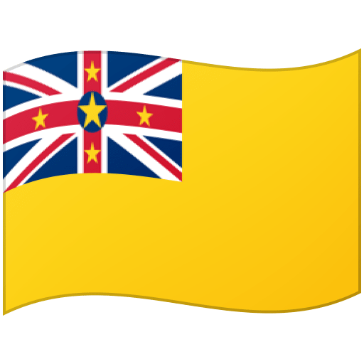 Flag: Niue as drawn by Google in 17.0