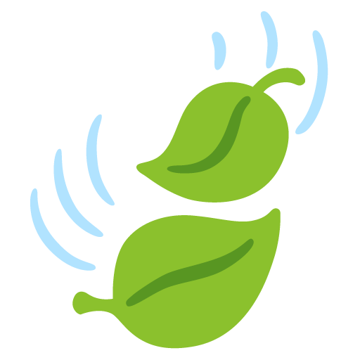 leaf fluttering in wind as rendered by Google