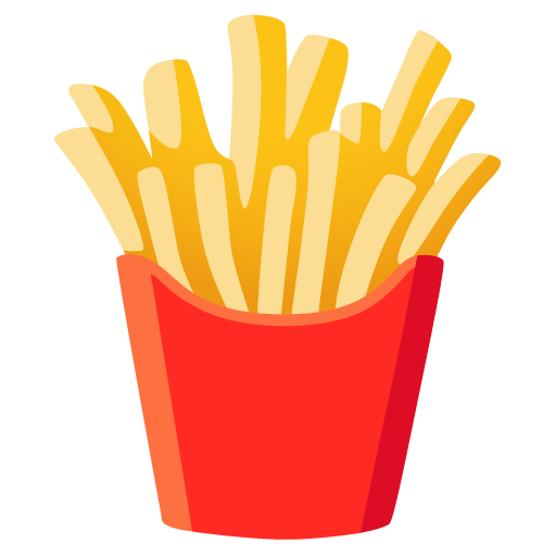 french fries as rendered by Google