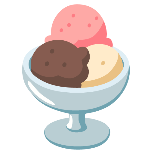 ice cream as rendered by Google