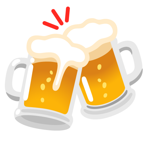 clinking beer mugs as rendered by Google