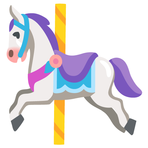 carousel horse as rendered by Google