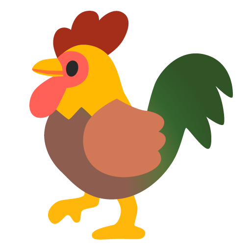rooster as rendered by Google