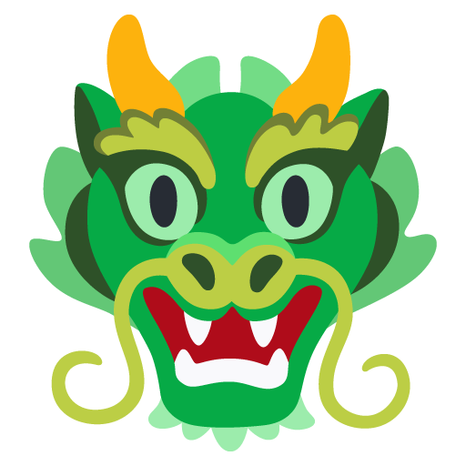 ドラゴンの顔 as drawn by Google in 17.0