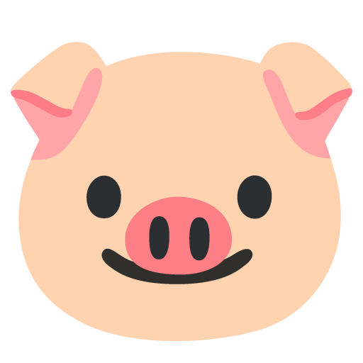 muso di maiale as rendered by Google