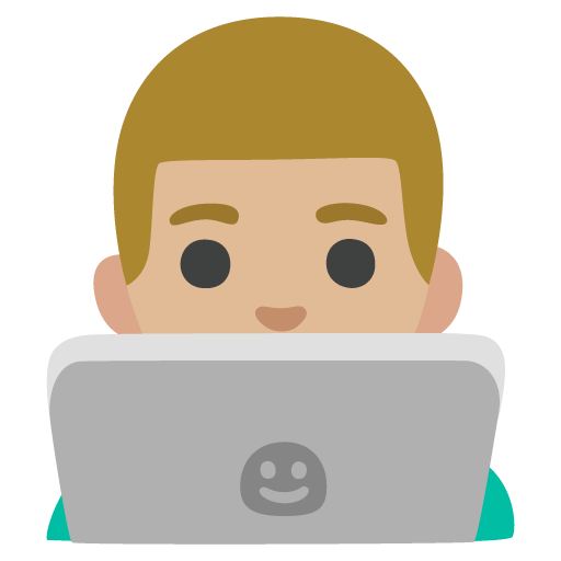 Man Technologist: Medium-Light Skin Tone, the design in this release