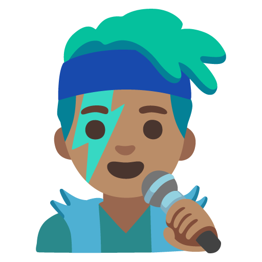 Man Singer: Medium Skin Tone, the design in this release