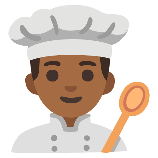 Man Cook: Medium-Dark Skin Tone, the design in this release