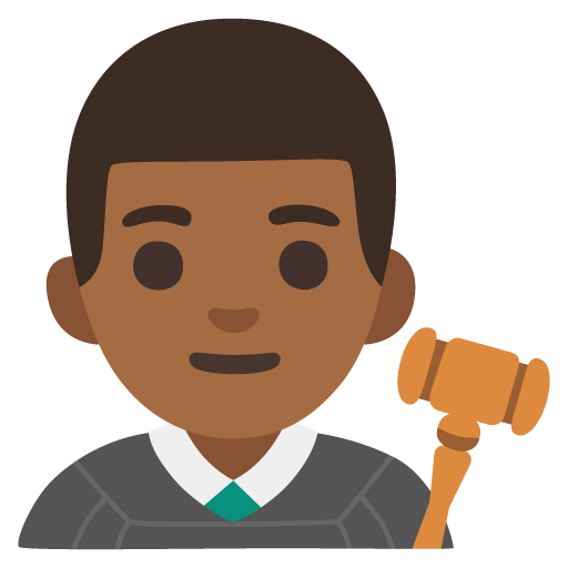 Man Judge: Medium-Dark Skin Tone, the design in this release