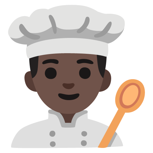 Man Cook: Dark Skin Tone, the design in this release