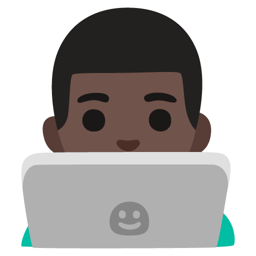 Man Technologist: Dark Skin Tone, the design in this release