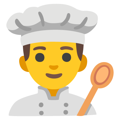 man cook as rendered by Google