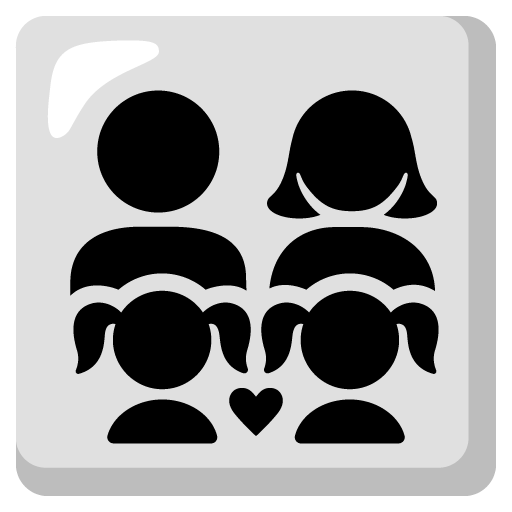 family: man, woman, girl, girl as rendered by Google