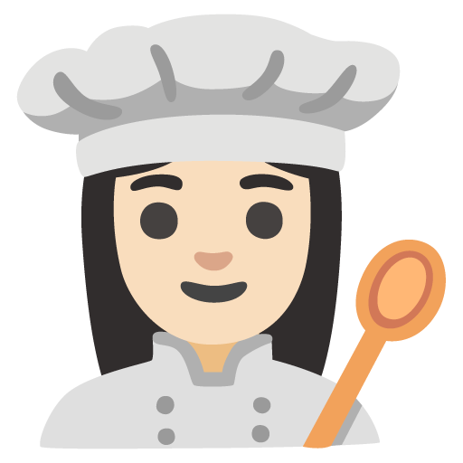 Woman Cook: Light Skin Tone, the design in this release