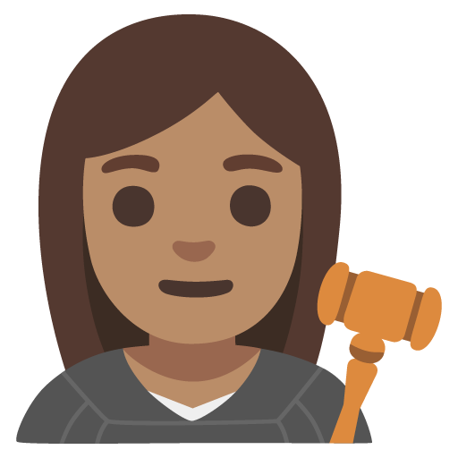 Woman Judge: Medium Skin Tone, the design in this release