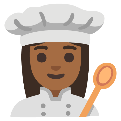 Woman Cook: Medium-Dark Skin Tone, the design in this release