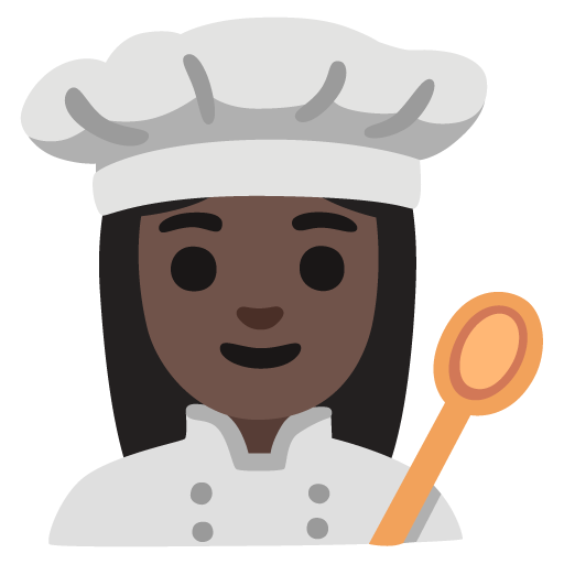 Woman Cook: Dark Skin Tone, the design in this release