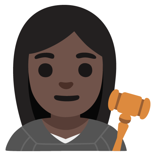 Woman Judge: Dark Skin Tone, the design in this release