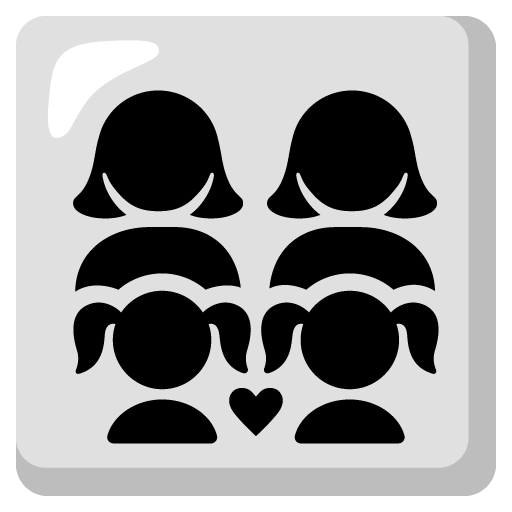 family: woman, woman, girl, girl as rendered by Google