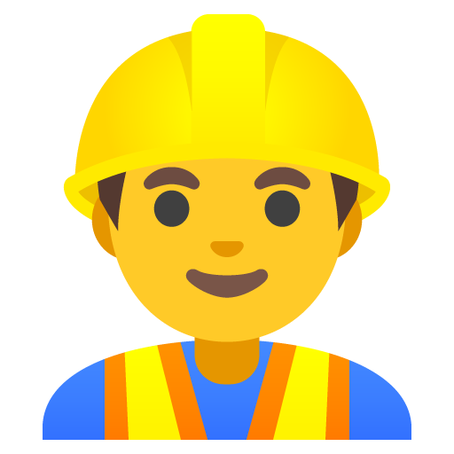 man construction worker as rendered by Google