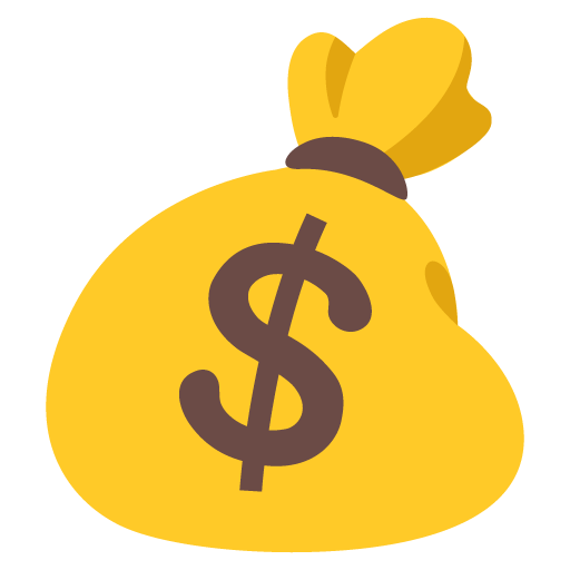 money bag as rendered by Google