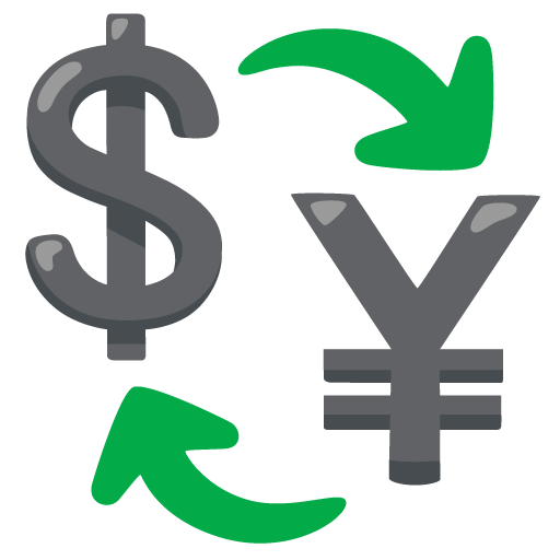 currency exchange as rendered by Google