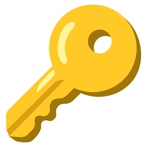 key as rendered by Google