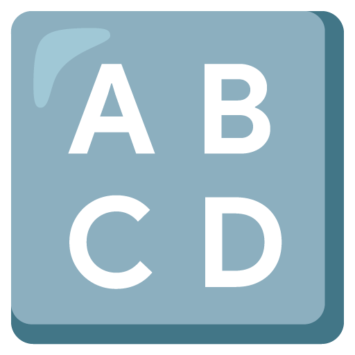 input latin uppercase as rendered by Google