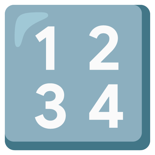 input numbers as rendered by Google