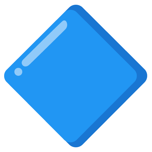 large blue diamond as rendered by Google