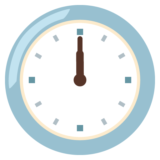 twelve o’clock as rendered by Google