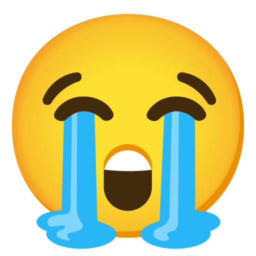 faccina disperata as rendered by Google