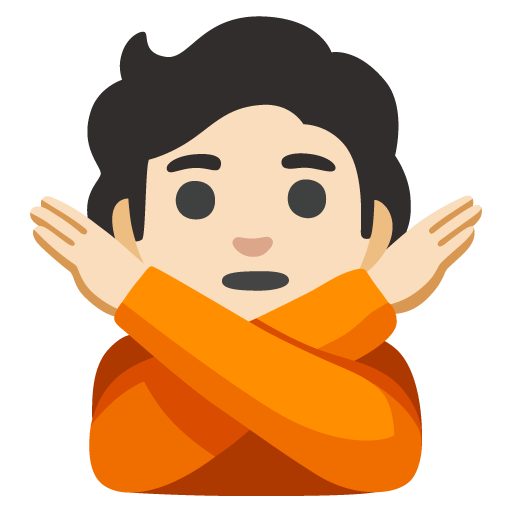 Person Gesturing NO: Light Skin Tone, the design in this release