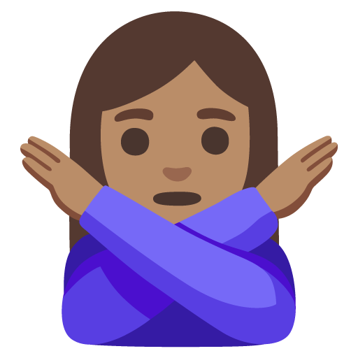 Woman Gesturing NO: Medium Skin Tone, the design in this release
