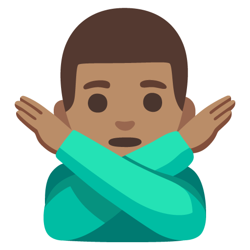 Man Gesturing NO: Medium Skin Tone, the design in this release