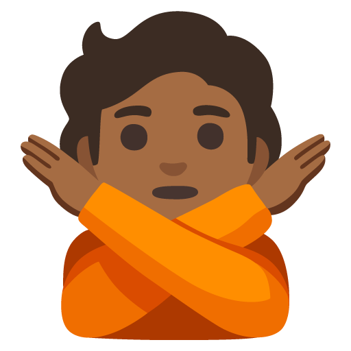 Person Gesturing NO: Medium-Dark Skin Tone, the design in this release