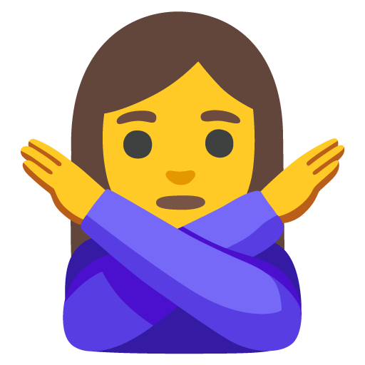 Woman Gesturing NO, the design in this release