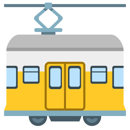 tram car as rendered by Google