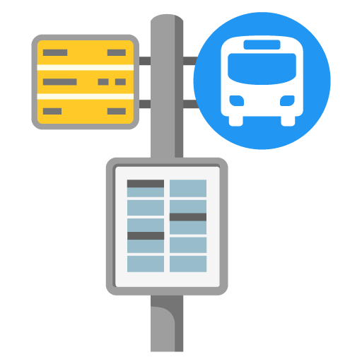 Bus Stop as drawn by Google in 17.0