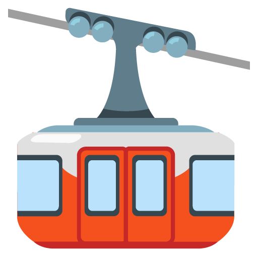 mountain cableway as rendered by Google