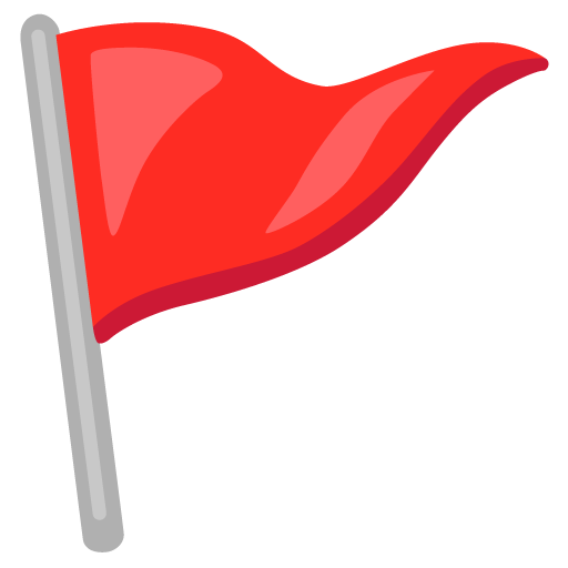 Triangular Flag as drawn by Google in 17.0