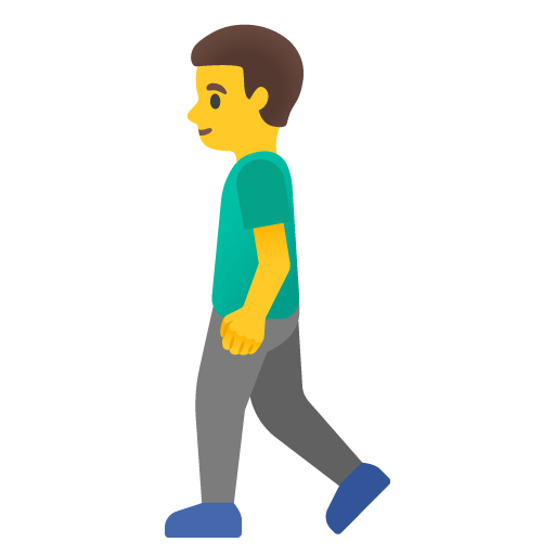 man walking as rendered by Google