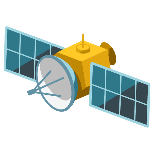 Satellite as drawn by Google in 17.0
