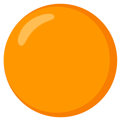 círculo naranja as rendered by Google