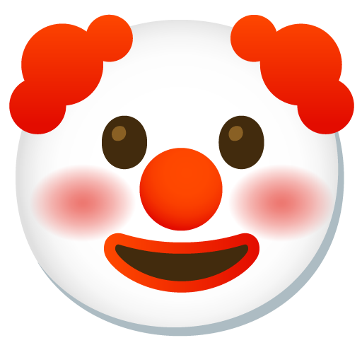 faccina pagliaccio as rendered by Google