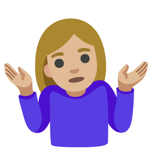 Woman Shrugging: Medium-Light Skin Tone, the design in this release