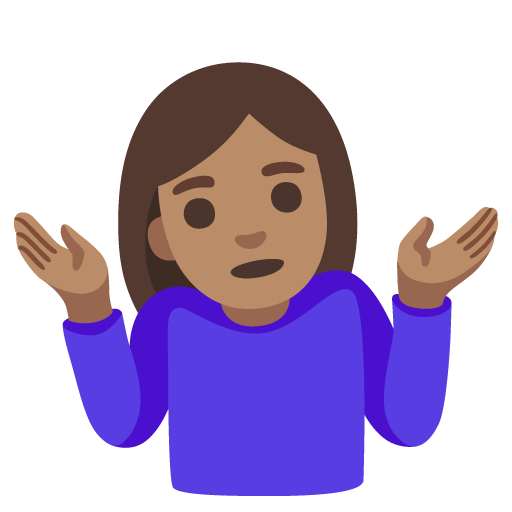 Woman Shrugging: Medium Skin Tone, the design in this release