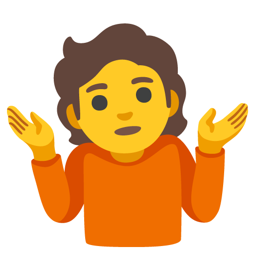 Person Shrugging, the design in this release