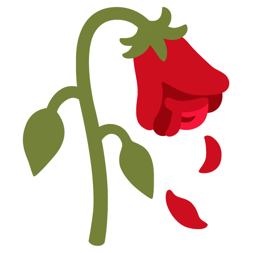 wilted flower as rendered by Google