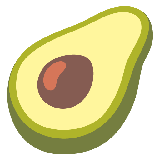 avocado as rendered by Google
